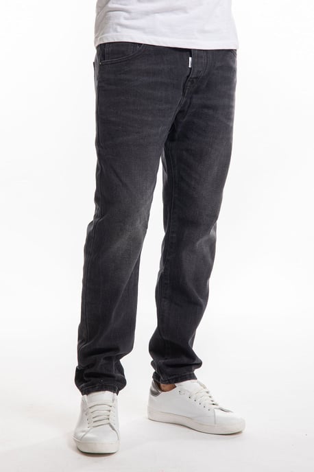 Takeshy Kurosawa Vaqueros Slim Cropped del hombre negro - Image 3