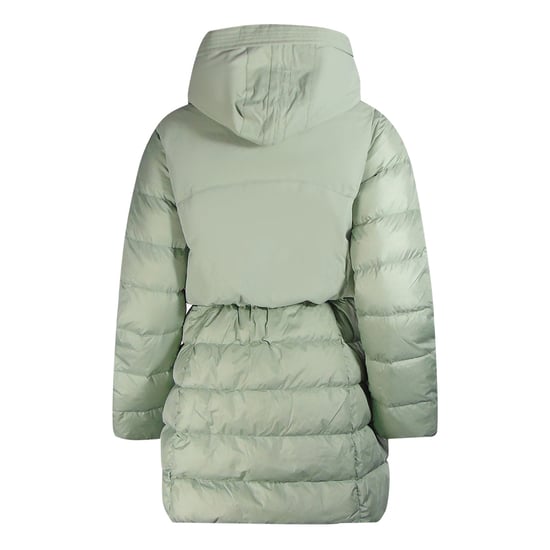Parajumpers Inga Nile Green Long Hooded Down Jacket