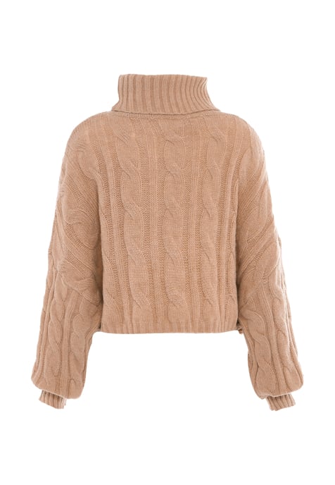Mymo Turtleneck pullover women beige - Image 2