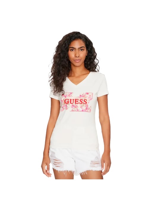 Camiseta floral Guess para mujer - Image 1
