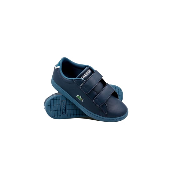 Lacoste Carnaby Evo Kids Navy Trainers