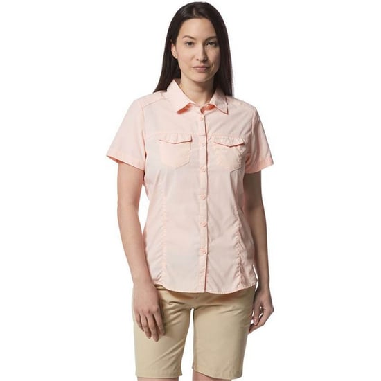 Craghoppers Womens/Ladies NosiLife Adventure II Short Sleeved Shirt (Seashell Pink) - Image 4