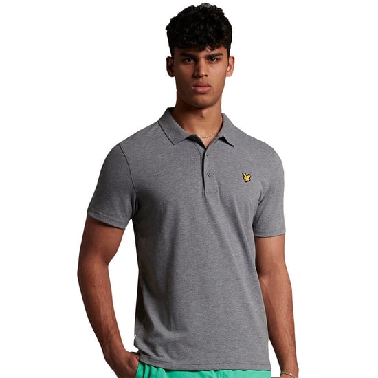 Camiseta polo deportiva de manga corta Lyle & Scott en gris - Image 1