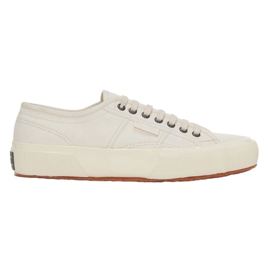 Superga Unisex Adult 2750 Herringbone Trainers (Beige Raw/Off White) - Image 1