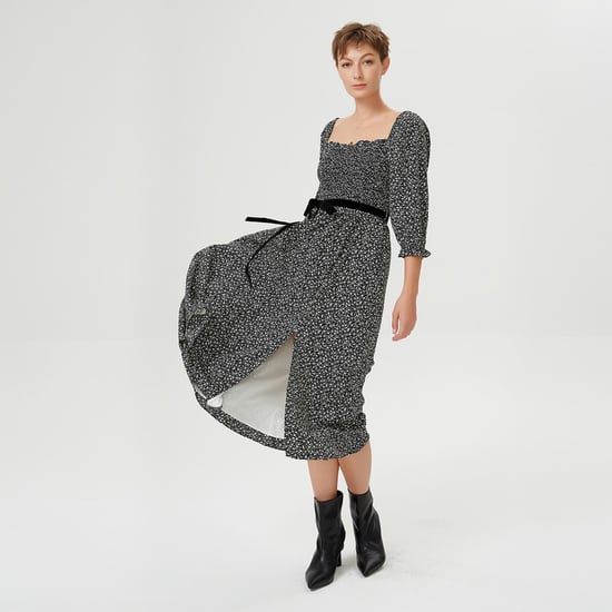 Smoked dress with square collar and liberty print - Image 4
