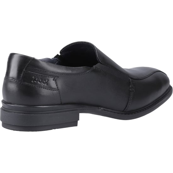 Pod Spear Leather Men's Black Slip-On Shoes - Image 2