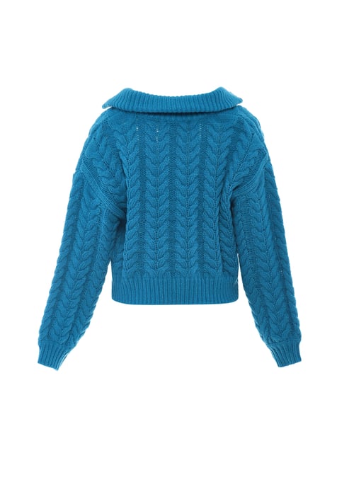 Mymo Cardigan women turquoise - Image 2
