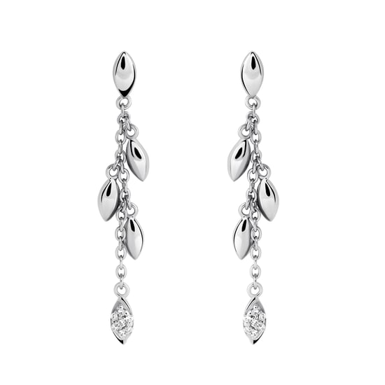 Orphelia 'Loana' Women's 925 Sterling Silver Set: Necklace + Earrings + Ring - Silver SET-7505