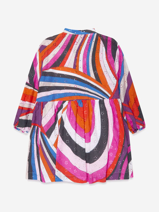 Pucci Girls Iride Woven Dress in Multicolour