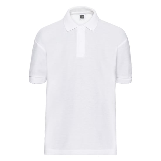Russell Childrens/Kids Classic Polycotton Polo Shirt (White) - Image 1