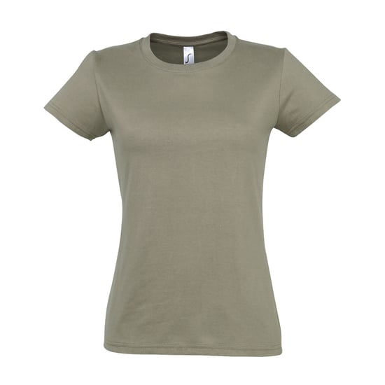 SOLS Womens/Ladies Imperial Heavy Short Sleeve T-Shirt (Khaki) - Image 1