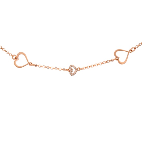 Orphelia 'Alfina' Women's 925 Sterling Silver Bracelet - Rose ZA-7383