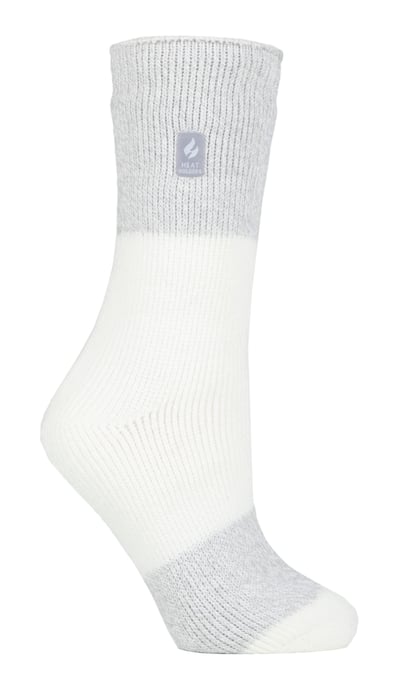 Calentadores - Calcetines Térmicos de Mujer para Invierno | Calcetines de Interior y Exterior | Adorables y Esponjosos | Regalos para Mujer - Plata Marfil (Catania) - Image 1