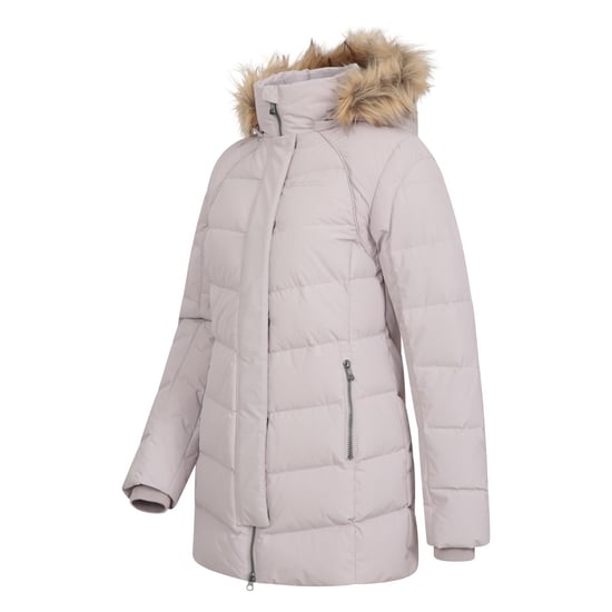 Mountain Warehouse Womens/Ladies Isla II Long Down Jacket (Light Beige) - Image 3