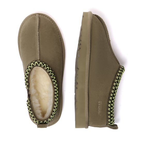 EVER AU Mujer Pantuflas De Piel - Wigeon - Image 3