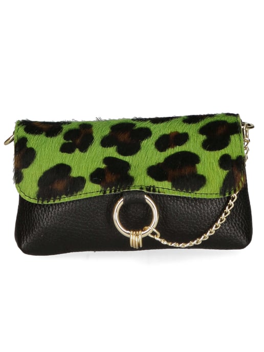 Gave Lux Clutch bag women LEOPARD GREEN