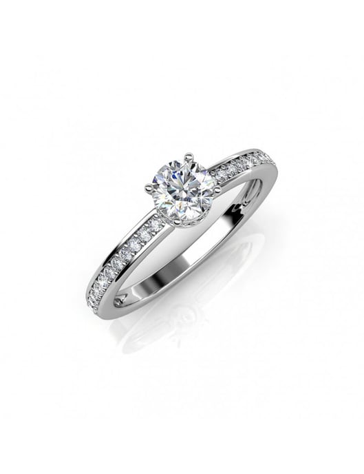 Anillo Elise - Plata y Cristal - Image 1