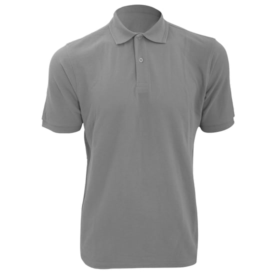 Russell Mens Ripple Collar & Cuff Short Sleeve Polo Shirt (Light Oxford)