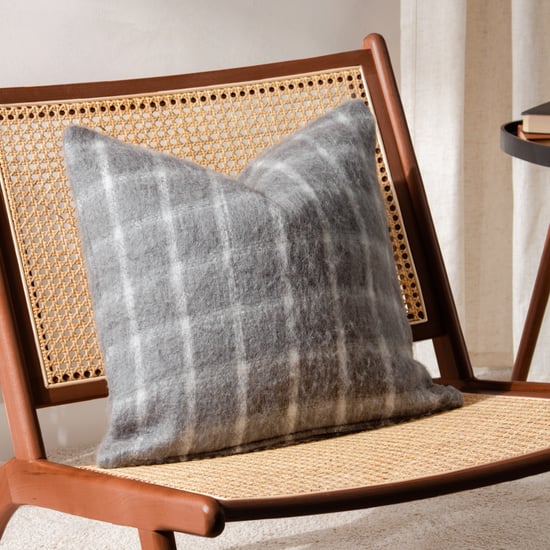 Yard Yarrow Check Faux Mohair Check Cushion Cover - Image 5