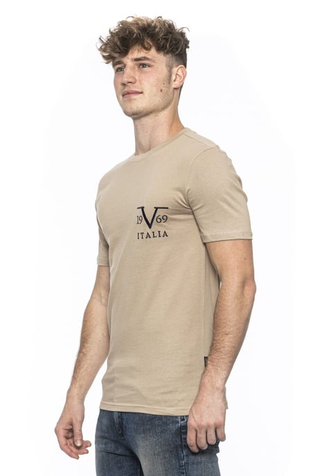 19V69 Italia Mens T-Shirt Troy Beige