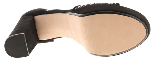 Zapatos de tacón para mujer Ted Baker Bexins de piel de ante con plataforma y tacón cuadrado, con punta descubierta, negros - Image 5