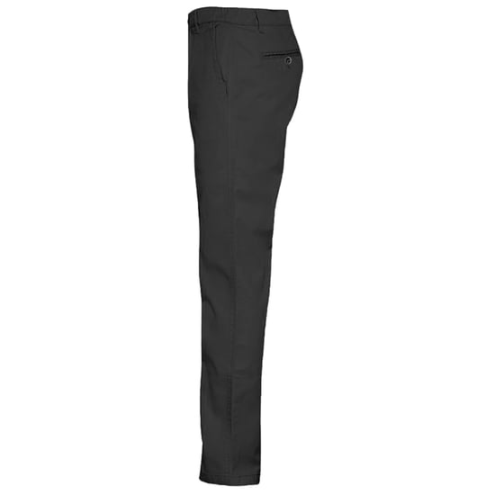 Asquith & Fox Mens Classic Casual Chinos/Trousers (Black) - Image 3