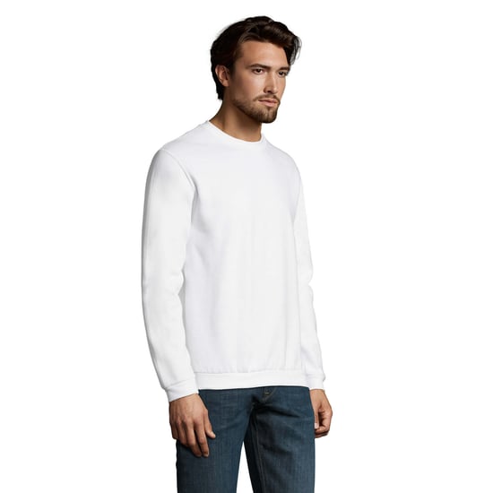 SOLS Mens Spider Round Neck Sweatshirt (White) - Image 3