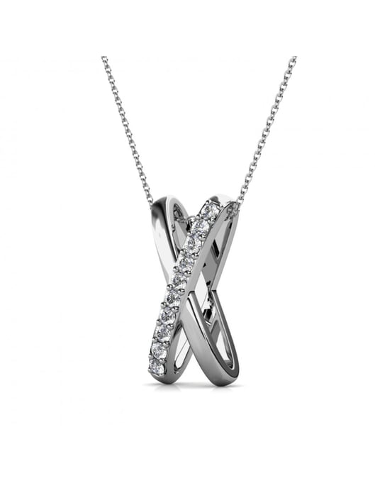 Colgantes X Duo - Plata y Cristal - Image 3