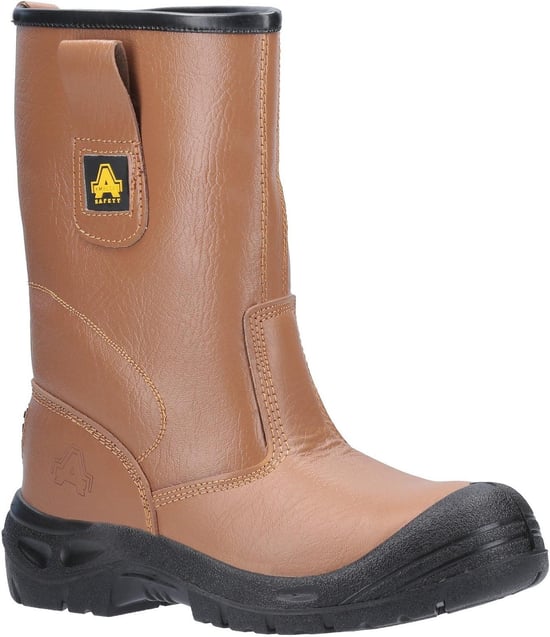 Amblers Unisex Safety Water Resistant Rigger Boot Tan - Image 1