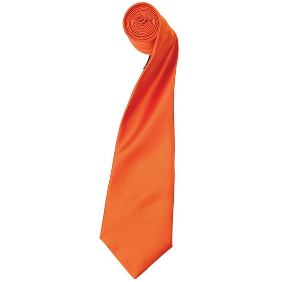 Premier Unisex Adult Colours Satin Tie (Terracotta) - Image 1