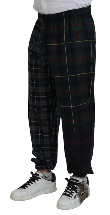 Pantalones Jogger de Lana A cuadros - Image 2