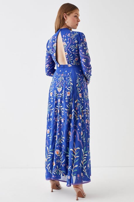 Statement Embroidered Midi Dress