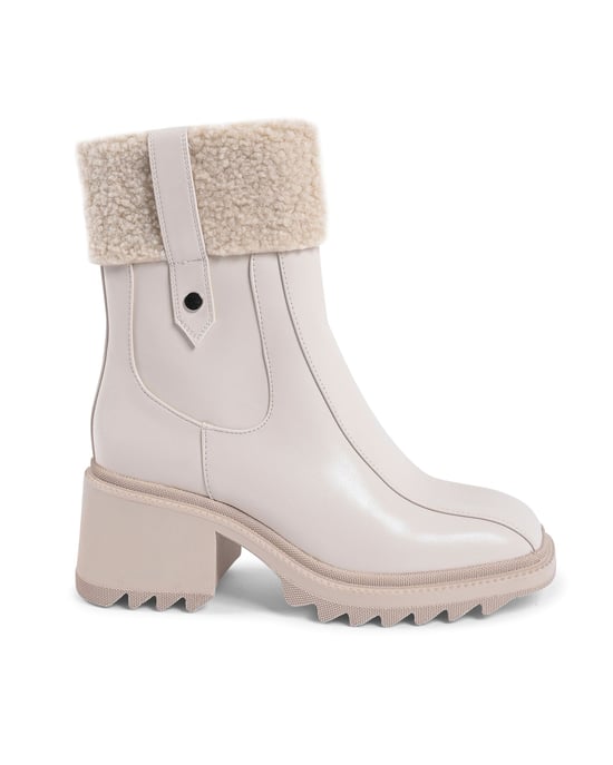 19V69 Italia Womens Ankle Boot Beige