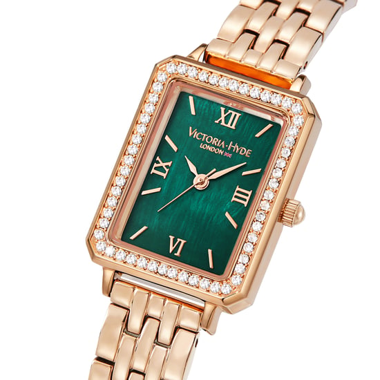 Victoria Hyde Westminster Rose Gold Green Diamond Detail Ladies Watch - Image 5