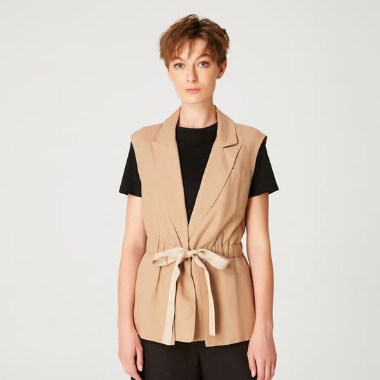 Waistcoat with drawstring - Image 1