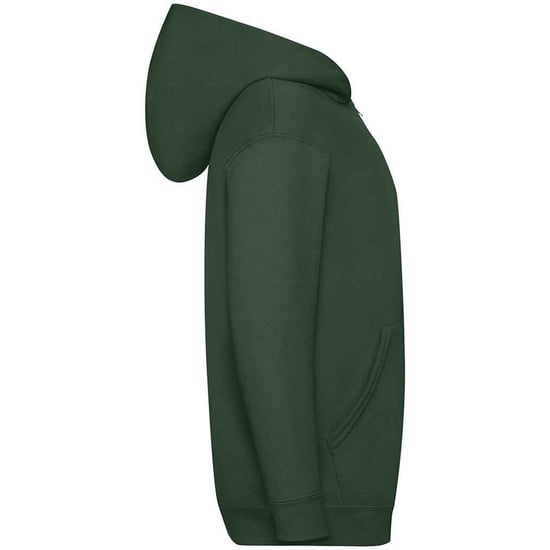 Fruit Of The Loom Childrens/Kids Hooded Sweatshirt (Bottle Green) - Image 6