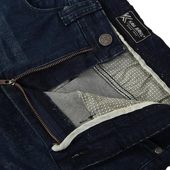Kam Men's Plus Size Jeans Straight Leg Classic Designer Fit Cotton Jeans