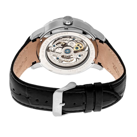 Reloj automático Heritor Ryder esqueleto con correa de cuero - Image 2