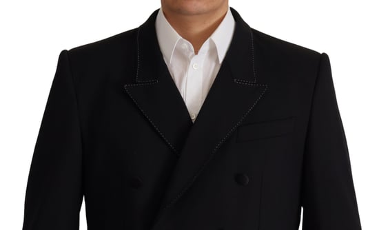 Abrigo Blazer Doble Botonadura Negro Dolce & Gabbana para Hombre - Image 4