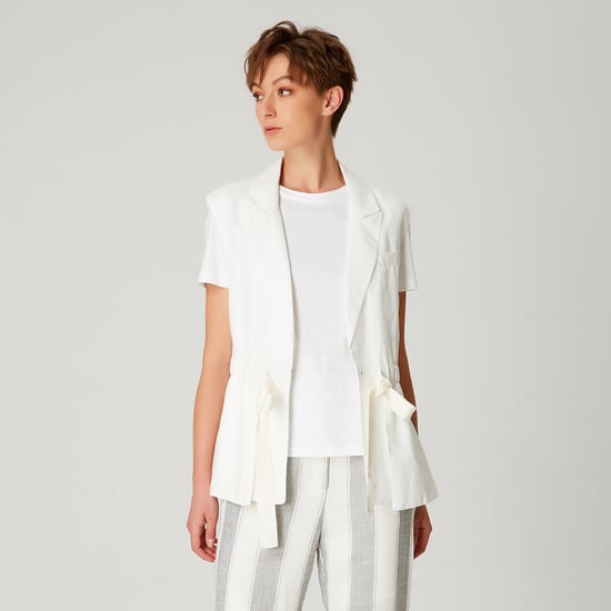 Waistcoat with drawstring - Image 2