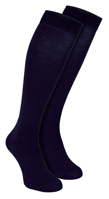 Calcetines de bambú hasta la rodilla para hombre | Snob | Multipack de 2 pares | Transpirables | Absorben la humedad - Azul Marino - Image 1