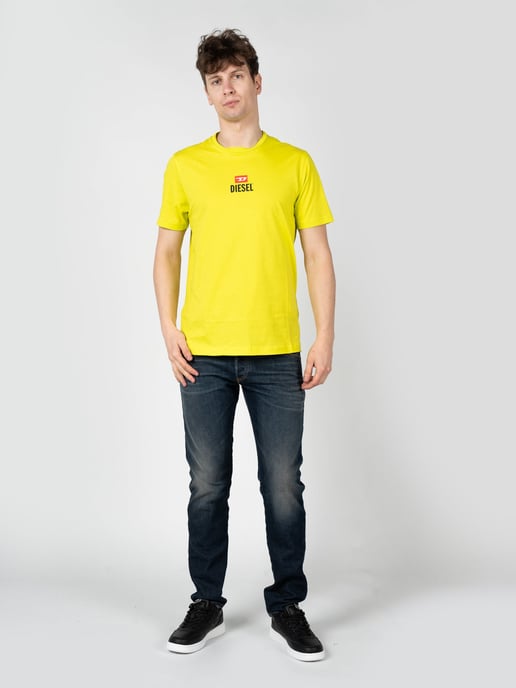 Diesel T-Shirt T-Just del hombre amarillo - Image 2