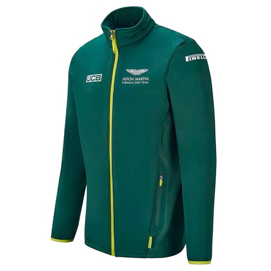 Aston Martin F1 Official Team Mens Green Softshell Jacket