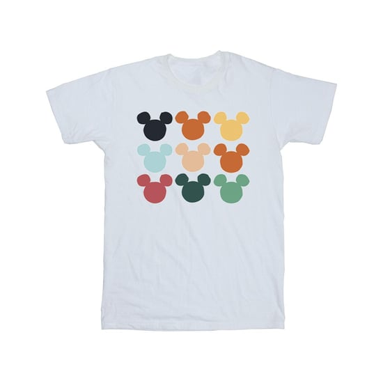 Disney Boys Mickey Mouse Heads Square T-Shirt (White) - Image 1