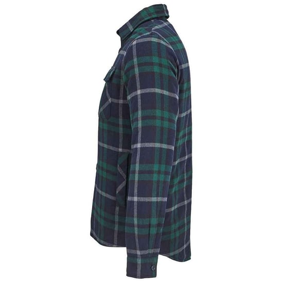 SOLS Unisex Adult Noah Flannel Padded Overshirt (Green Empire) - Image 2