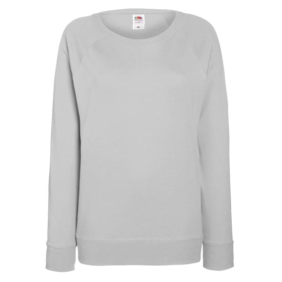Fruit OF The Loom Ladies Fitted Lightweight Raglan Sweatshirt (240 GSM) (Heather Grey) - Image 1