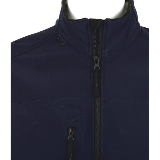 SOLS Mens Relax Soft Shell Jacket (Breathable, Windproof And Water Resistant) (Abyss Blue) - Image 4