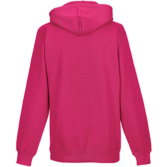 Russell Colour Mens Hooded Sweatshirt / Hoodie (Fuchsia) - Image 2
