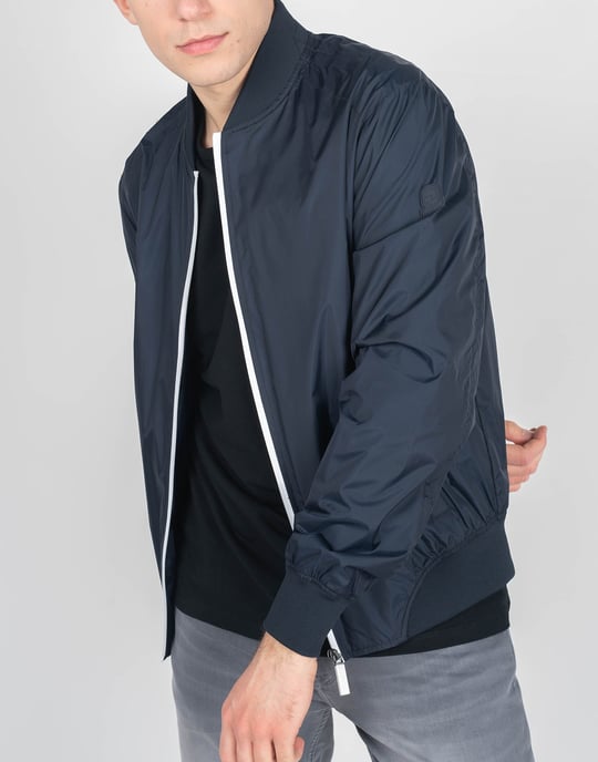 Invicta Chaqueta Bomber del hombre Blanco, azul oscuro - Image 3