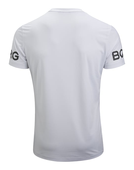 Björn Borg - Camiseta de manga corta de alto rendimiento para hombre - Blanca - Image 2